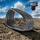 Grizzly Rubber Tracks Skid Steer Tracks John Deere 323E Heavy Duty Rubber Track -Zig Zag Tread Pattern