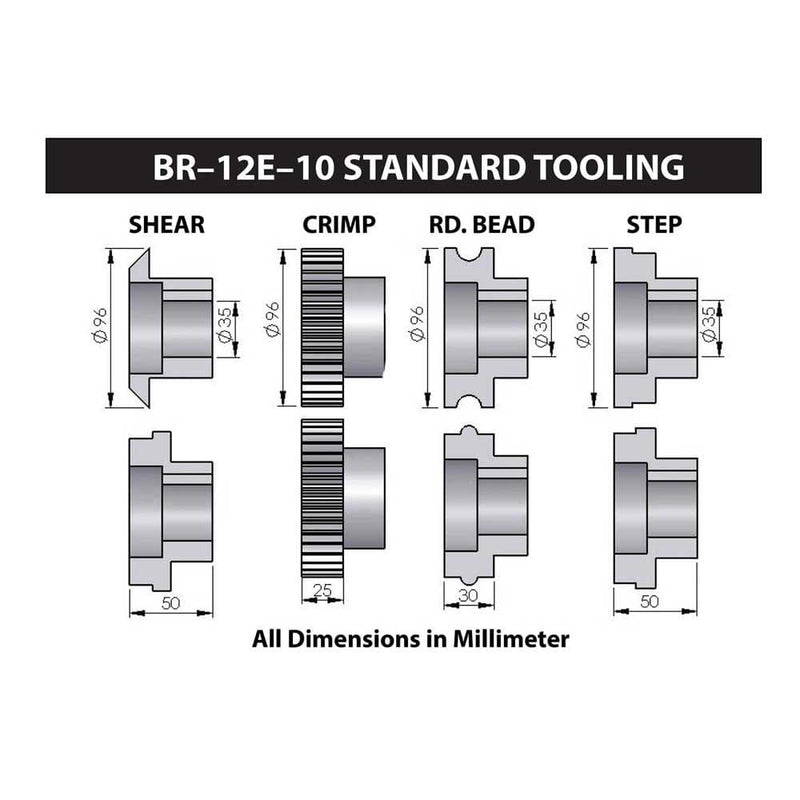 Baileigh Heavy Duty Bead Rolling Machine BR-12E-10 Additional Image 1