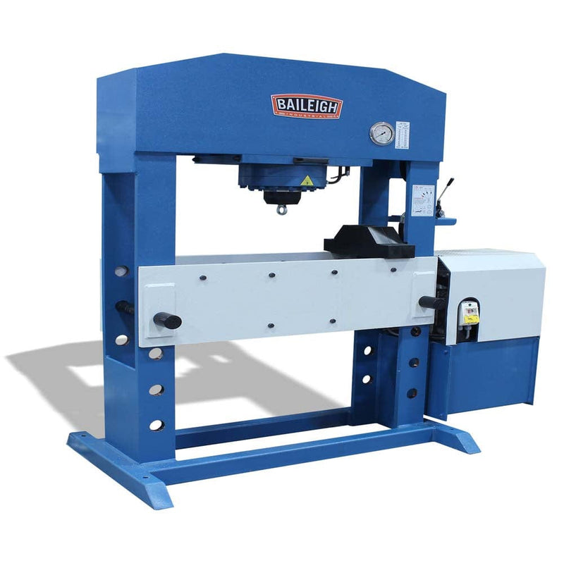 Baileigh Industrial Hydraulic Press Baileigh Industrial 220V 3Phase 110 Ton Extra Wide Hydraulic Press