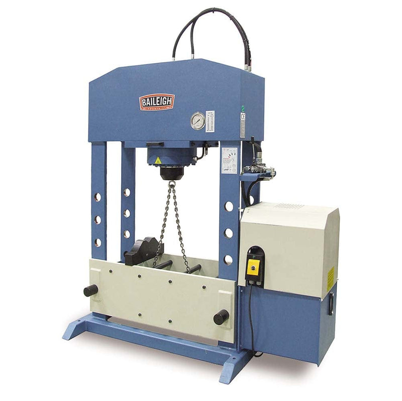 Baileigh Industrial Hydraulic Press Baileigh Industrial 220V 3Phase 165 Ton Hydraulic H Frame Shop Press