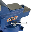 Baileigh Industrial BV-5I - 5 Inch Bench Vise with Integrated Pipe Jaws