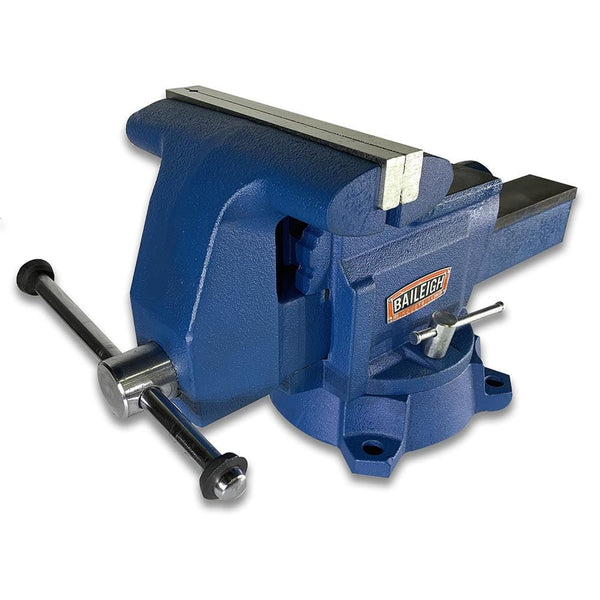 Baileigh Industrial BV-8I - 8 Inch Industrial Bench Vise with Integrated Pipe Jaws