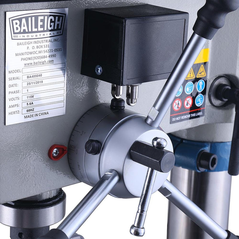 Baileigh Industrial DP-4016B-VS - 16" Variable Speed Bench Top Drill Press Additional View 3