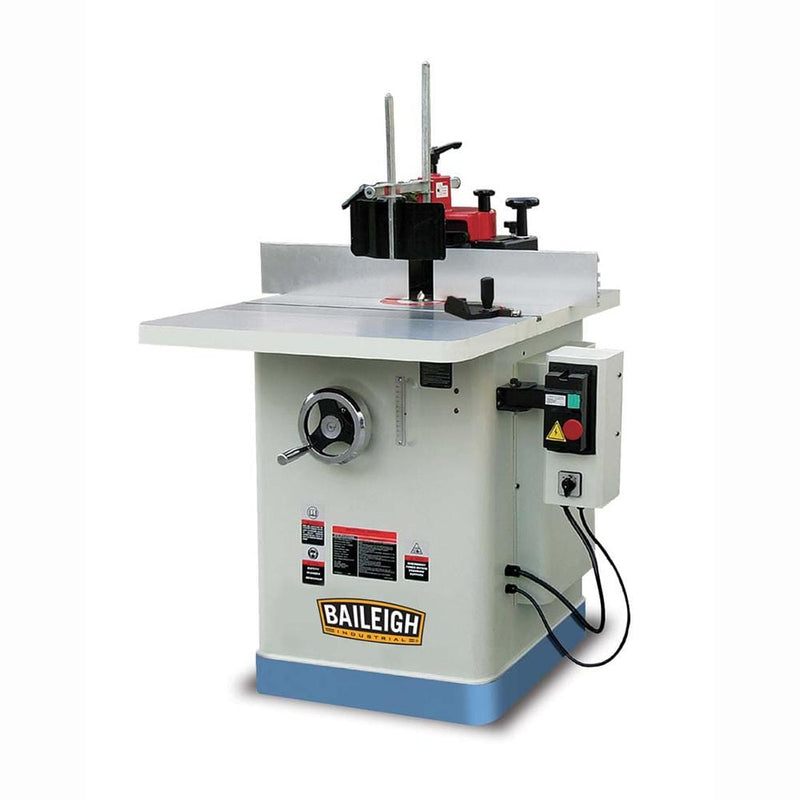 Baileigh Industrial 220V 1Ph 3 hp 3-Speed Spindle Shaper SS-2822