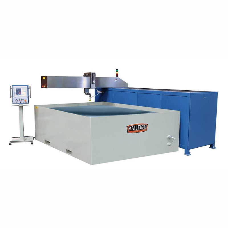 Baileigh 460V 3PH 60 Htz 60 Inch x 144 Inch 3 axis CNC Flying Arm Water Jet with Direct Drive Pump