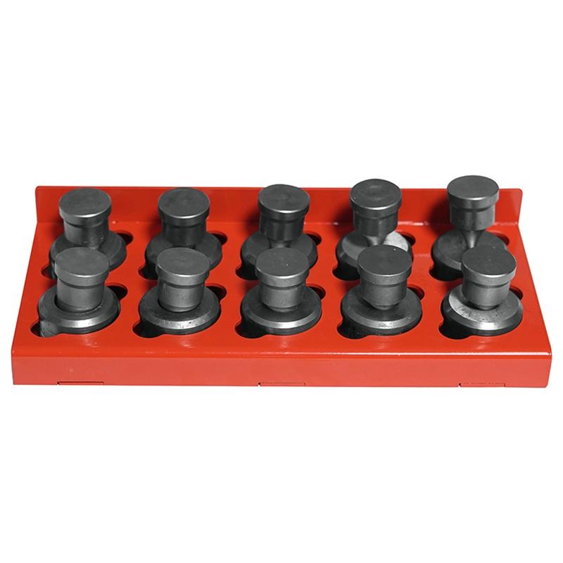 Edwards Ironworkers 10 Piece Round Punch & Die Set with Punch & Die Tray