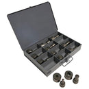 Edwards Ironworkers 12 Piece Round Metric Punch & Die Set with Storage Case