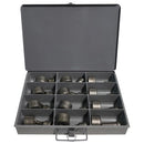 Edwards Ironworkers 12 Piece Round Metric Punch & Die Set with Storage Case