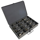 Edwards Ironworkers 12 Piece Round Metric Punch & Die Set with Storage Case
