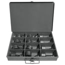 Edwards Ironworkers 12 Piece Round Punch & Die Set with Storage Case