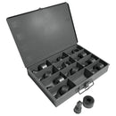 Edwards Ironworkers 12 Piece Square Punch & Die Set with Storage Case