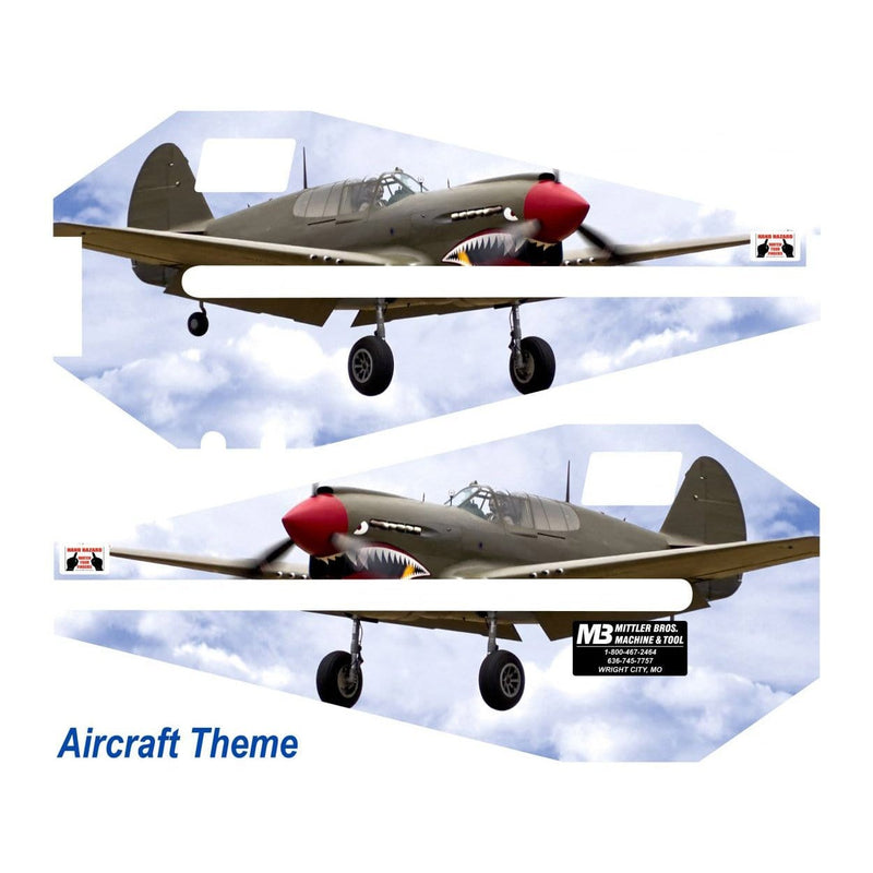 Mittler Bros. 36" Bead Roller Aircraft Theme Vinyl Wrap (Set) - 200-702 Additional View 1