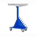 Mittler Bros. Bead Roller Stand with Integrated Roll Holders and Locking Casters - 200-150