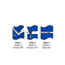 Mittler Bros. Hem Roll Set - Combo Steel / Nylatron (3 Bead Roll Sets) - Keyed - 201-037-K