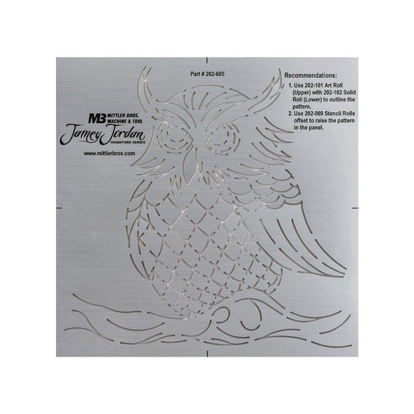 Mittler Bros. Owl Bead Roll Template - 202-605