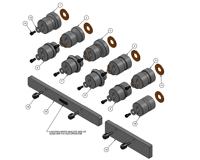 RAMS RAMS 24-28 Gauge Acme Double Seam Rolls