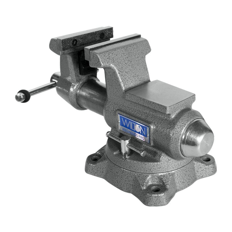 Wilton Tools 845M, Mechanics Pro Jaw Width Round Channel Vise with Swivel Base